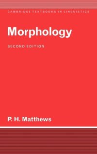 cover of the book Morphology