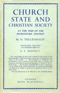 cover of the book Church, state and Christian society at the time of the investiture contest