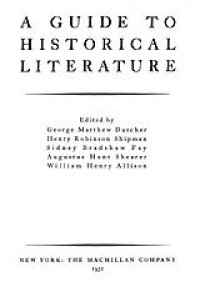 cover of the book A guide to historical literature