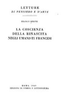 cover of the book La coscienza della rinascita negli umanisti francesi