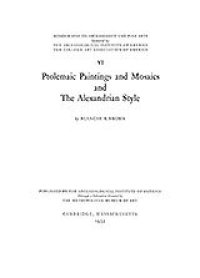 cover of the book Ptolemaic paintings and mosaics and the Alexandrian style