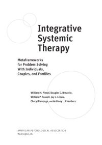 cover of the book Integrative Systemic Therapy: Metaframeworks for Problem Solving With Individuals, Couples, and Families