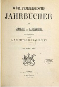 cover of the book Württembergische Jahrbücher für Statistik und Landeskunde