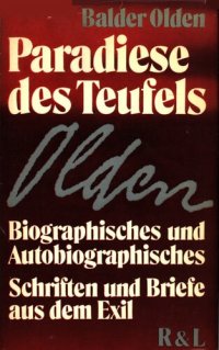 cover of the book Paradiese des Teufels : Biographisches und Autobiographisches - Schriften und Briefe aus dem Exil