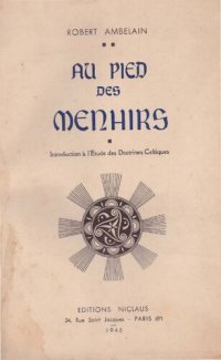 cover of the book Au pied des menhirs