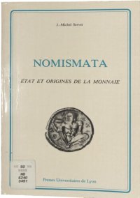 cover of the book Nomismata. État et origines de la monnaie