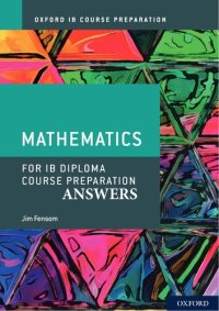 cover of the book IB Diploma Course Preparation Mathematics - Answers