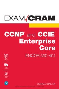 cover of the book CCNP and CCIE Enterprise Core ENCOR 350-401 Exam Cram