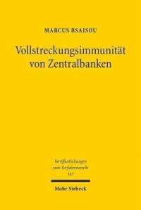 cover of the book Vollstreckungsimmunität von Zentralbanken: Dissertationsschrift