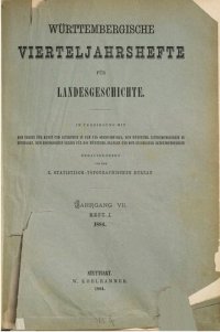 cover of the book Württembergische Vierteljahreshefte für Landeskunde