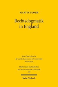 cover of the book Rechtsdogmatik in England