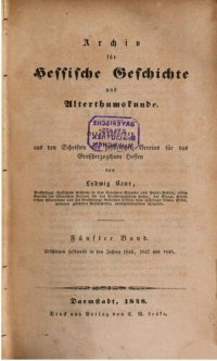 cover of the book Árchiv für Hessische Geschichte und Altertumskunde