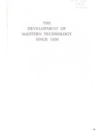 cover of the book The development of Western technology since 1500.