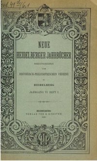 cover of the book Neue Heidelberger Jahrbücher