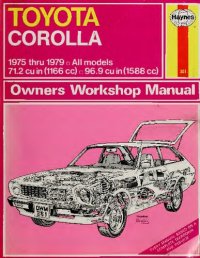 cover of the book Haynes Toyota Corolla 1975 thru 1979 Owners Workshop Manual