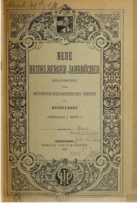 cover of the book Neue Heidelberger Jahrbücher