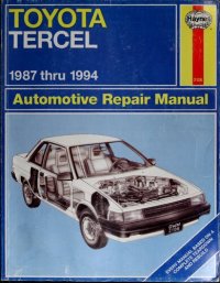 cover of the book Haynes Toyota Tercel 1987 thru 1994 Automotive Repair Manual