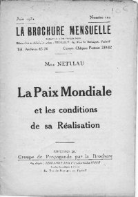 cover of the book La Paix Mondiale et les conditions de sa Réalisation