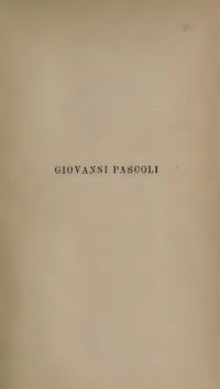 cover of the book Giovanni Pascoli. Studio critico