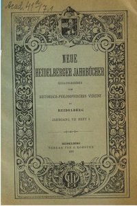 cover of the book Neue Heidelberger Jahrbücher