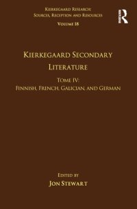 cover of the book Kierkegaard Secondary Literature: Finnish, French, Galician, and German