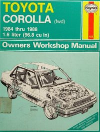 cover of the book Haynes Toyota Corolla 1984 thru 1988 Owners Workshop Manual