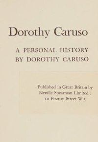 cover of the book Dorothy Caruso on Gurdjieff 1952