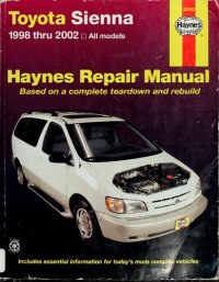 cover of the book Haynes Toyota Sienna Automotive Repair Manual