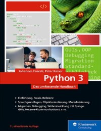 cover of the book Python 3: Das umfassende Handbuch