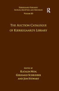 cover of the book Volume 20: The Auction Catalogue of Kierkegaard's Library