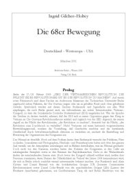 cover of the book Die 68er Bewegung. Deutschland - Westeuropa - USA