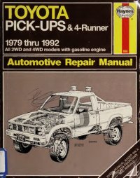 cover of the book Haynes Toyota Pick-Ups & 4-Runner Automotive Repair Manual