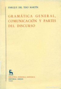 cover of the book Gramática general, comunicación y partes del discurso