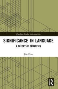 cover of the book Significance in Language: A Theory of Semantics