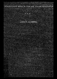 cover of the book Linear Algebra