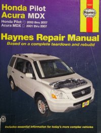 cover of the book Haynes Honda Pilot, Acura MDX Automotive Repair Manual