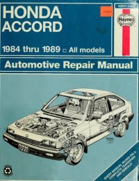 cover of the book Haynes Honda Accord 1984 thru 1989 Automotive Repair Manual