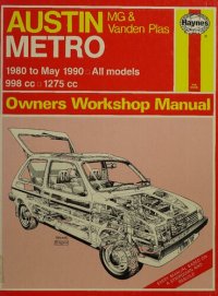 cover of the book Haynes Austin MG Metro 1980 to 1990 Owners Workshop Manual