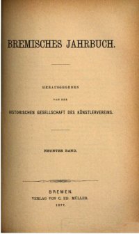 cover of the book Bremisches Jahrbuch