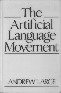 cover of the book The Artificial Language Movement