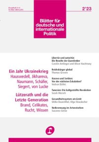 cover of the book Die Blätter für deutsche und internationale Politik