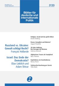 cover of the book Die Blätter für deutsche und internationale Politik