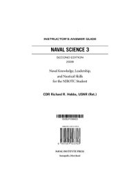 cover of the book Naval Science 3 Instructor’s Answer Guide