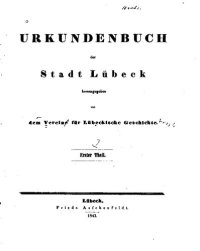 cover of the book Urkundenbuch der Stadt Lübeck