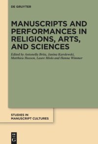 cover of the book Manuscripts and Performances in Religions, Arts, and Sciences