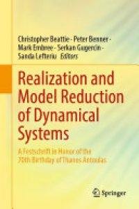 cover of the book Realization and Model Reduction of Dynamical Systems: A Festschrift in Honor of the 70th Birthday of Thanos Antoulas