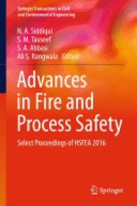 cover of the book Advances in Fire and Process Safety: Select Proceedings of HSFEA 2016