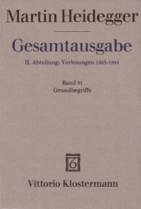 cover of the book Grundbegriffe (Sommersemester 1941)