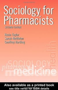 cover of the book Sociology for Pharmacists: An Introduction