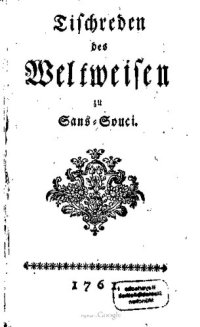 cover of the book Tischreden des Weltweisen von Sans-Souci